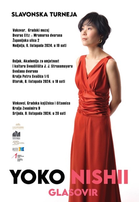 Yoko Nishii Japanese pianist touring Croatia, Hungary, and BiH in 2024